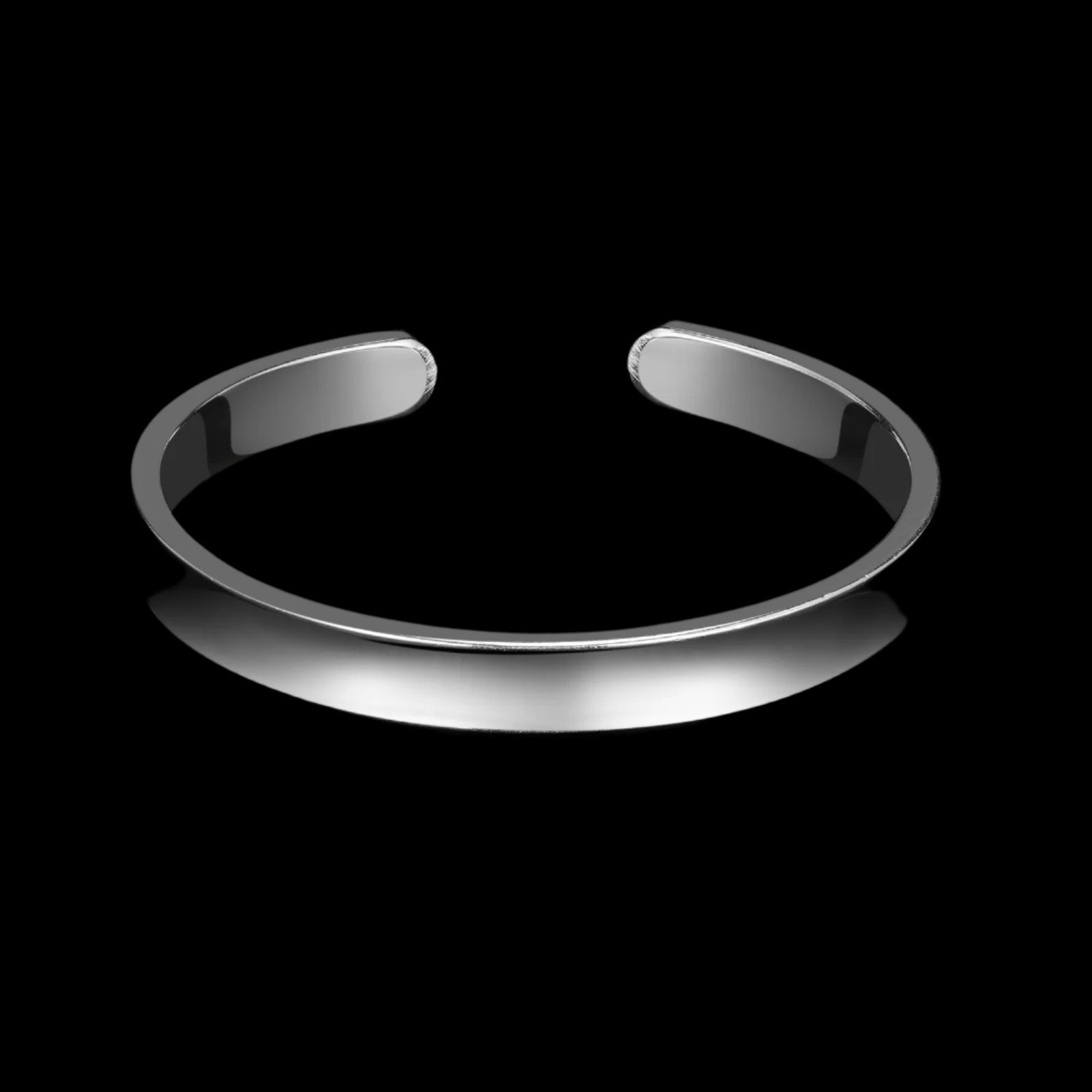 CLEAN BANGLE. - 925 STERLING SILVER