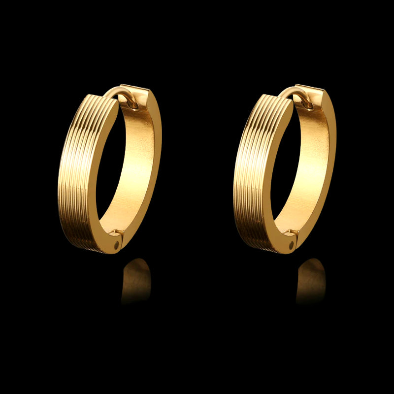 GOLD HOOPS.