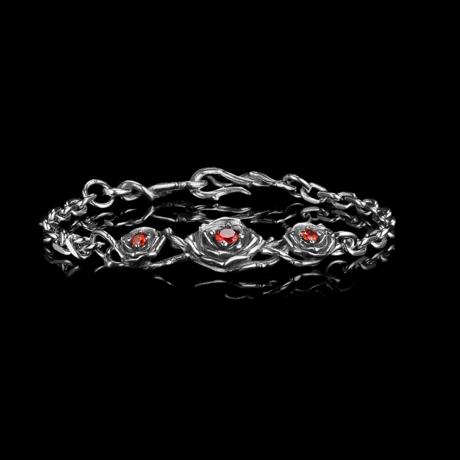 RED ROSES. - 925 STERLING SILVER